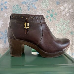 Dansko Dark Brown Ankle Booties